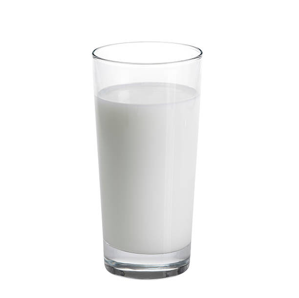 Picture of a glass of milk.